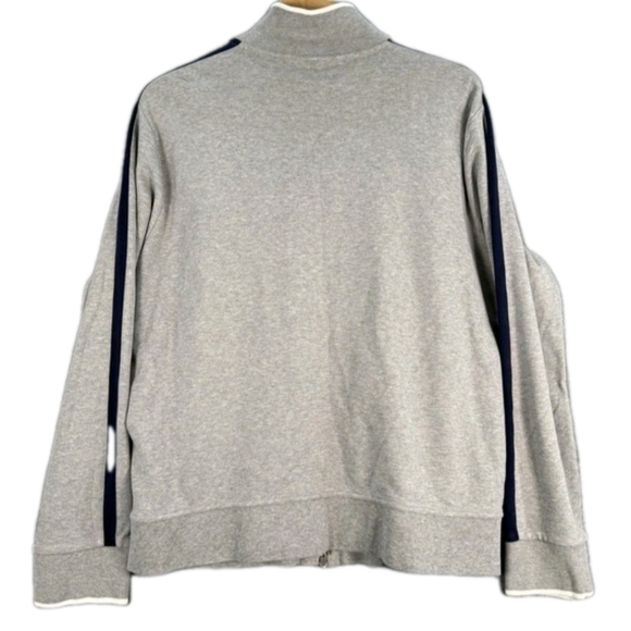 Polo Ralph Lauren Mens XL Heather Gray Full Double Zip Up Track Jacket - Picture 2 of 13